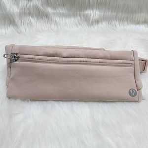 Lululemon Cloth Low Profile Pink Adjustable Fanny Pack W24xH3xD1
